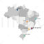Brazil map vector