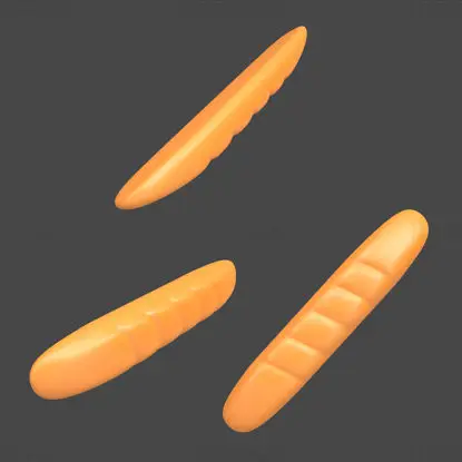 Bread 3d icon