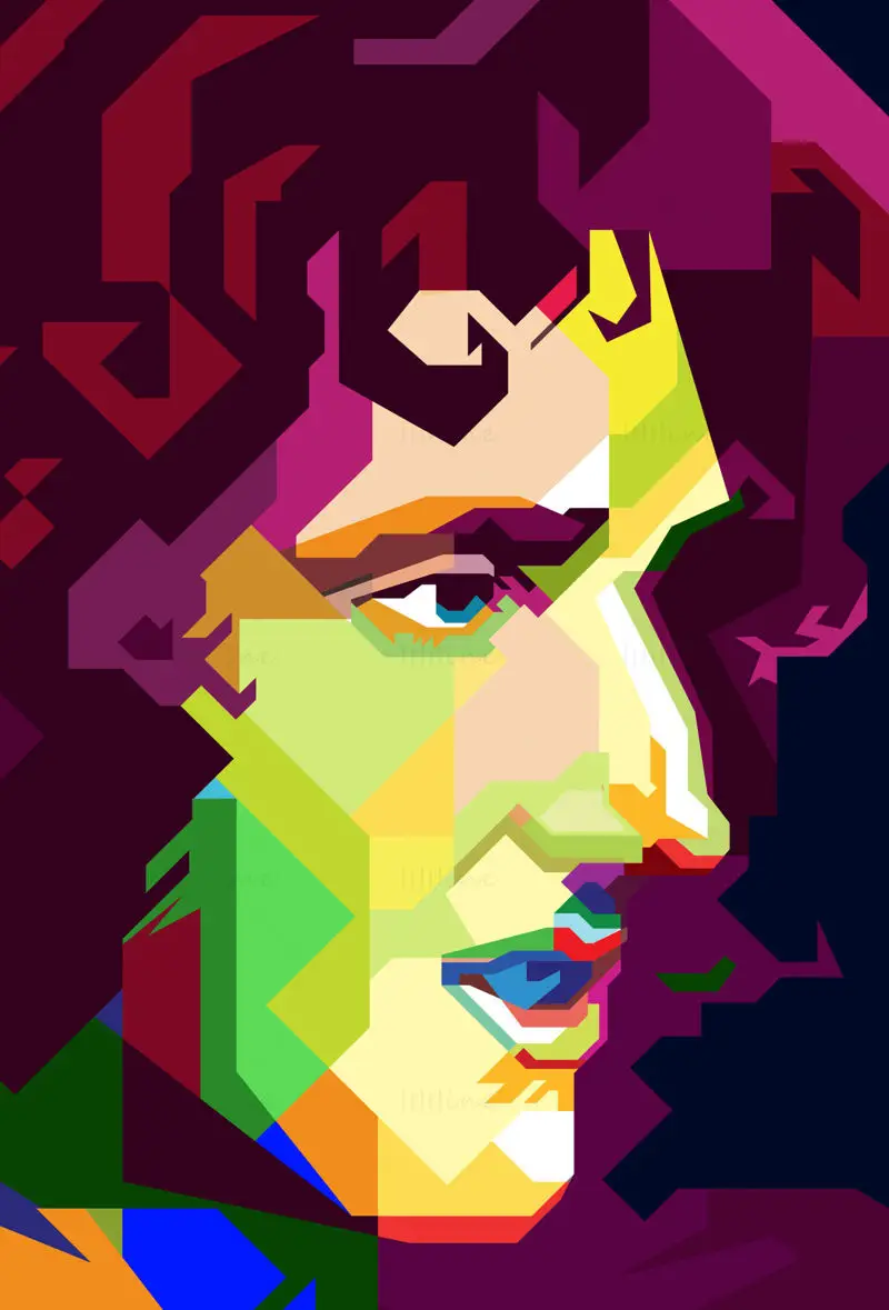 Brian May Guitarrista de rock inglês Músico Vector