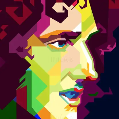 Brian May, músico guitarrista de rock inglés, vector