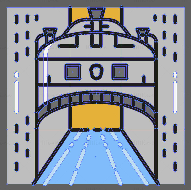 Sukkenes bro vektorillustrasjon