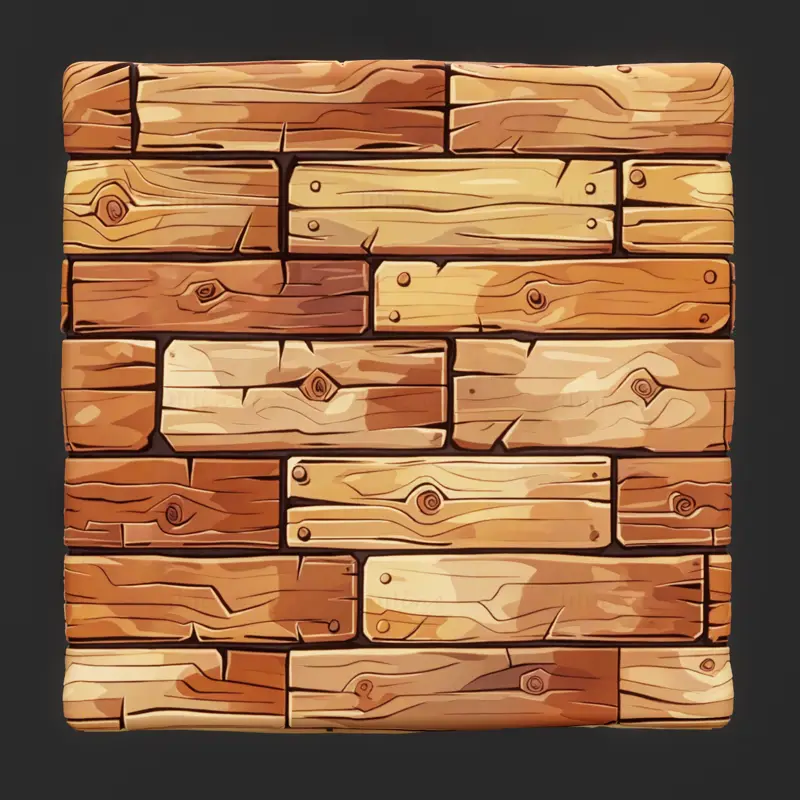 Brown Stylized Wood Seamless Texture