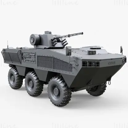 BTR Otaman-3 2019 3D Model