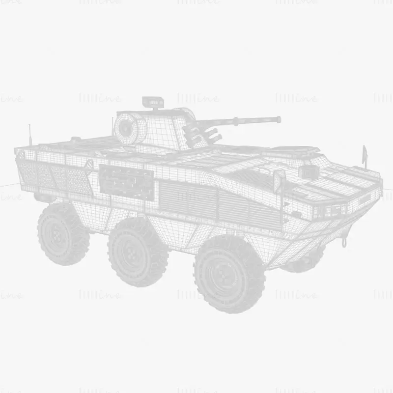 BTR Otaman-3 2019 3D Model