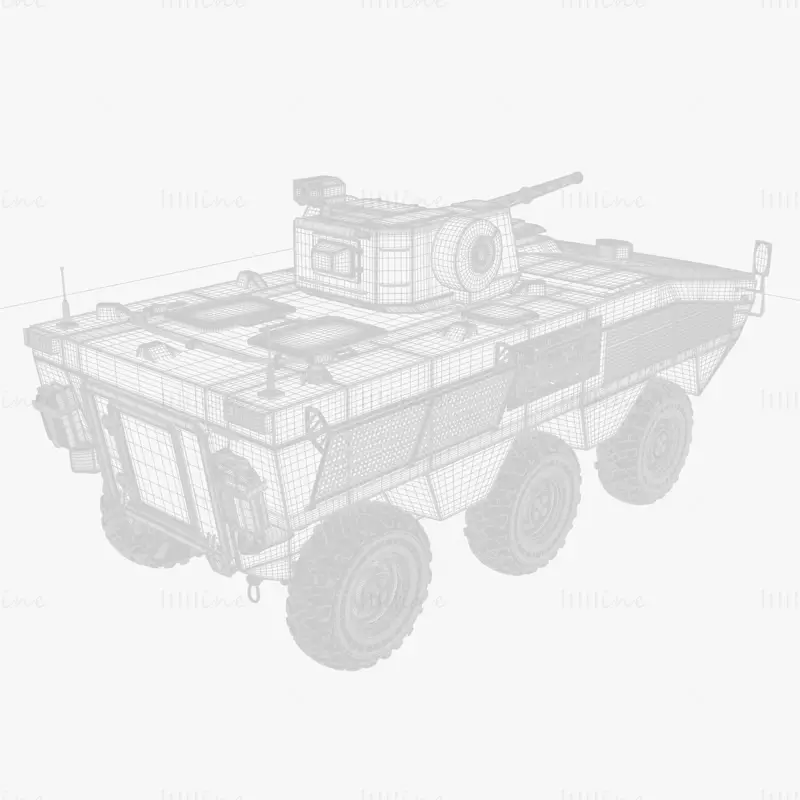 BTR Otaman-3 2019 3D Model