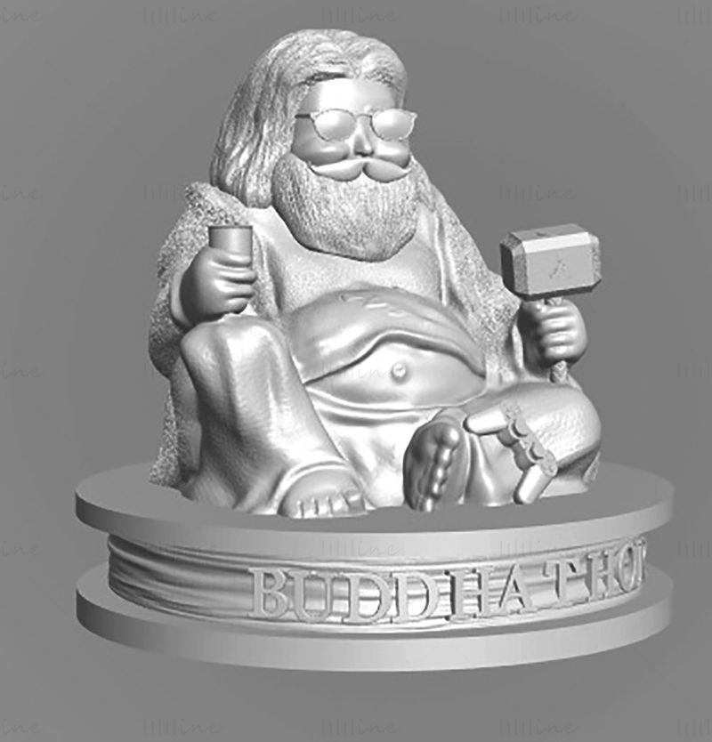 3D модел на Буда Тор, готов за печат STL
