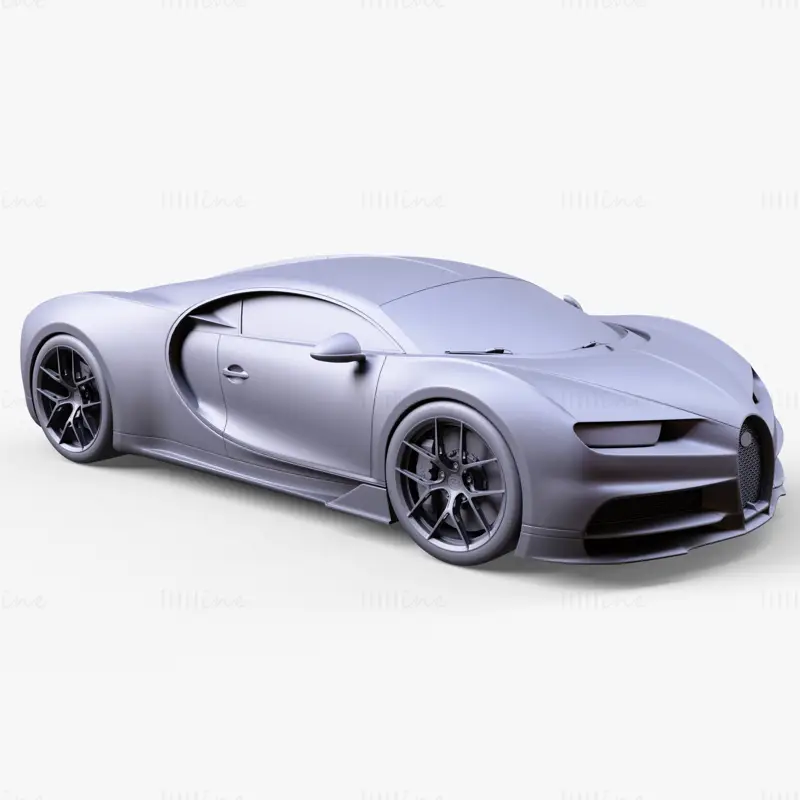 布加迪 Chiron Sport 3D模型