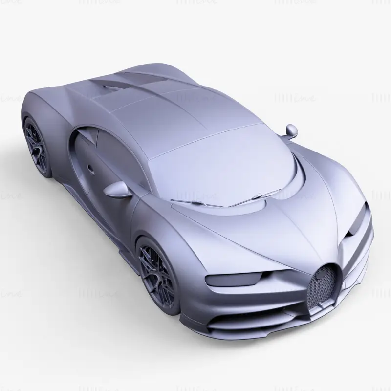 布加迪 Chiron Sport 3D模型