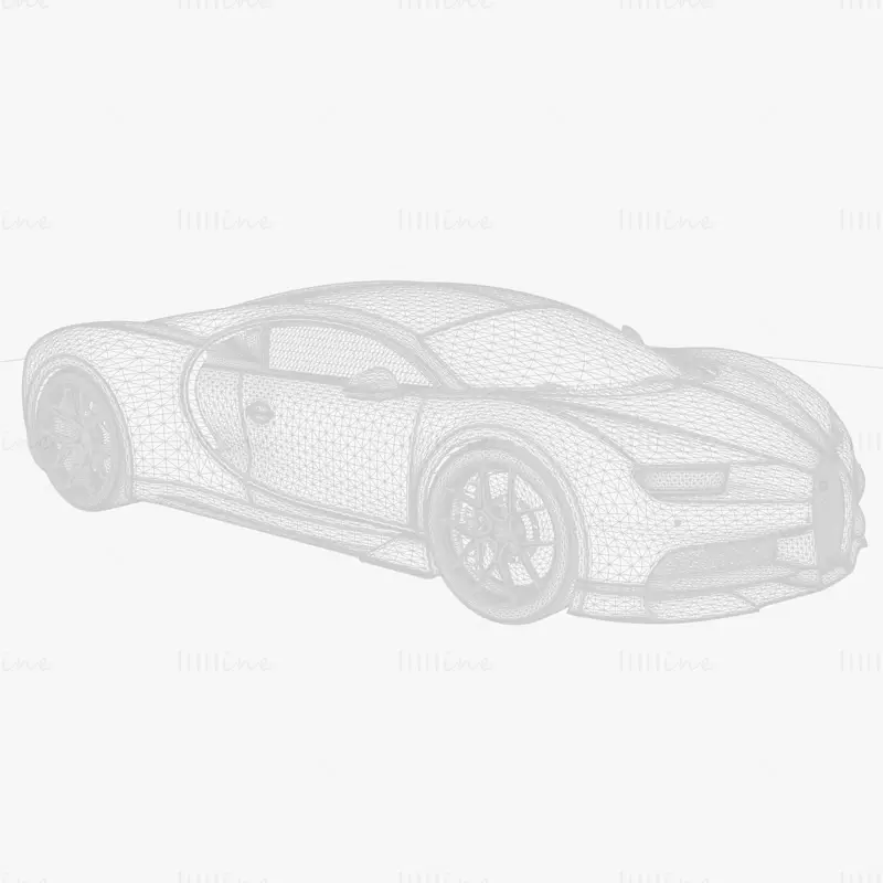 布加迪 Chiron Sport 3D模型