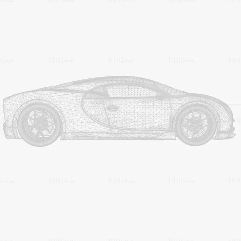 布加迪 Chiron Sport 3D模型