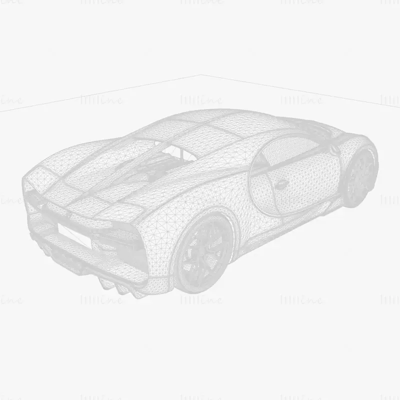 布加迪 Chiron Sport 3D模型