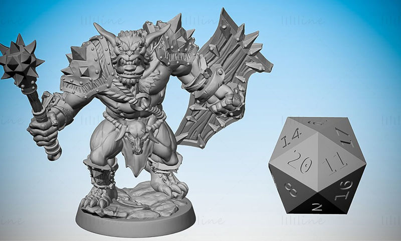 Bugbear Lost Adventures, exemple de modèle d'impression 3D