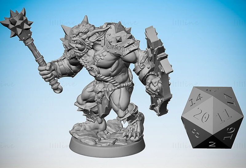 Modelo de impresión 3D de muestra de Bugbear Lost Adventures