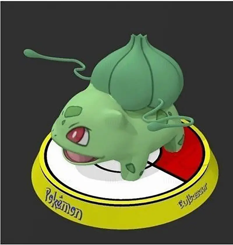 フシギダネ（ポケットモンスター、ポケモン）3DプリントモデルSTLファイル