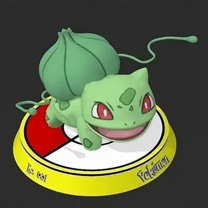 Bulbasaur (Pokemon) 3D Print Model STL Files