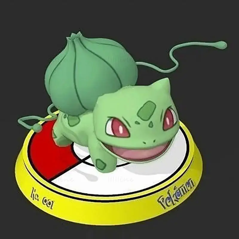 フシギダネ（ポケットモンスター、ポケモン）3DプリントモデルSTLファイル