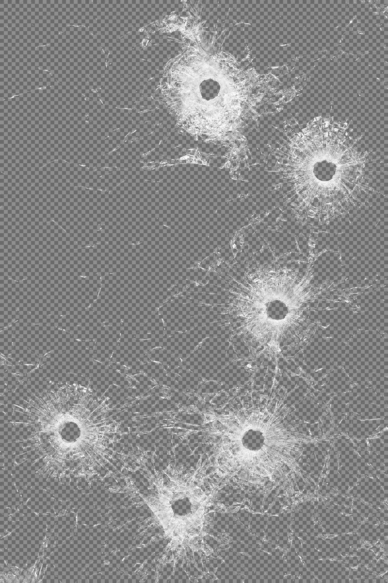 Bullet holes 5 transparent pngs