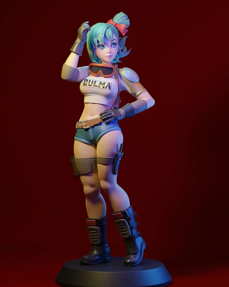Bulma - Dragon Ball 3D-Druckmodell STL-Dateien