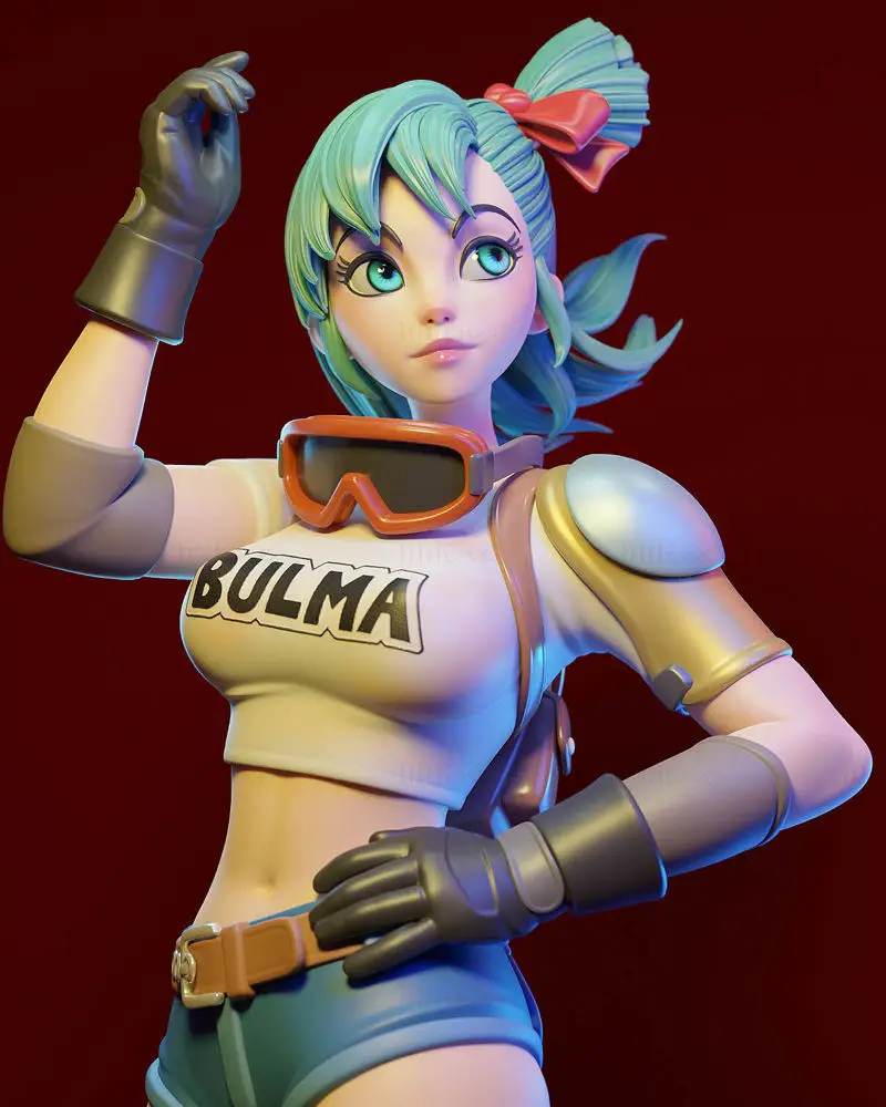 Bulma - Dragon Ball 3D-Druckmodell STL-Dateien