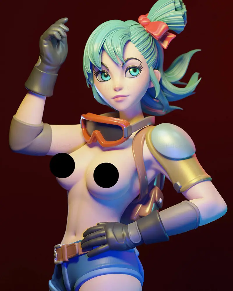 Bulma - Dragon Ball 3D-Druckmodell STL-Dateien