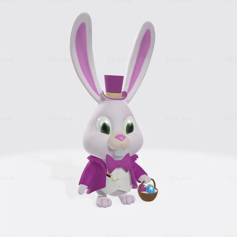 Bunny Character 3D Print Model