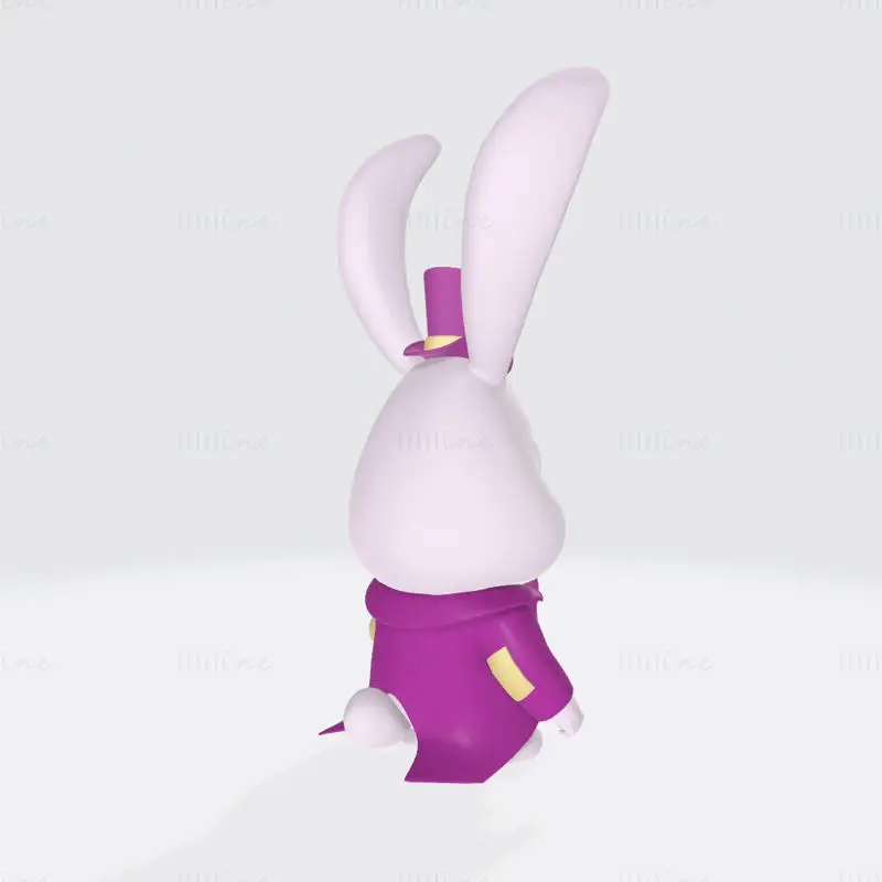兔子角色 3D 打印模型