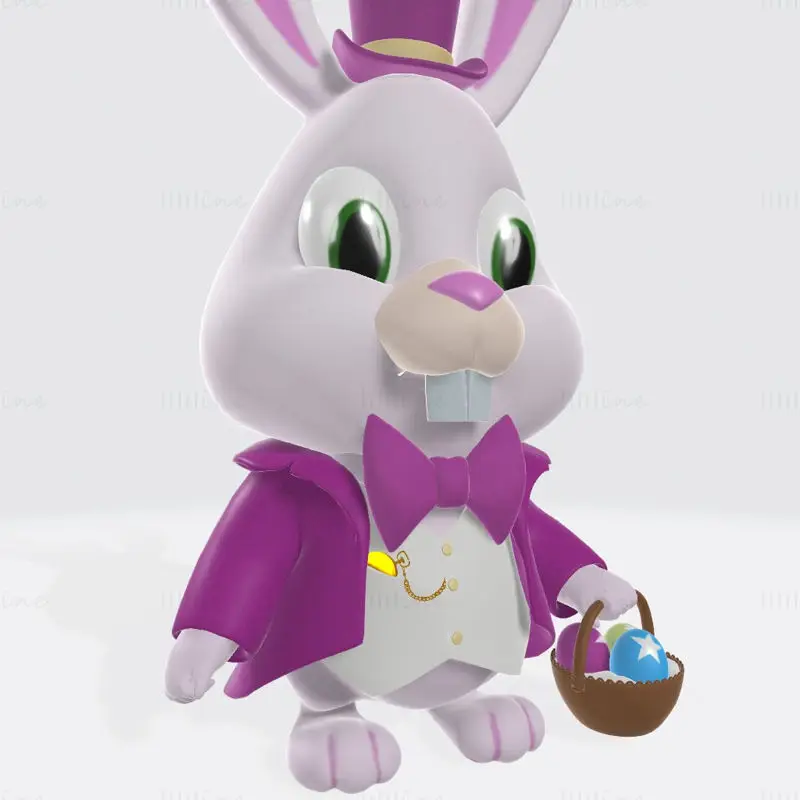 Bunny Character 3D Print Model