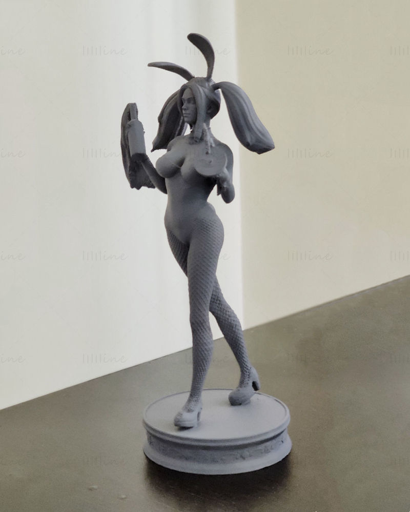 兔女郎小丑女 3D 打印模型 STL