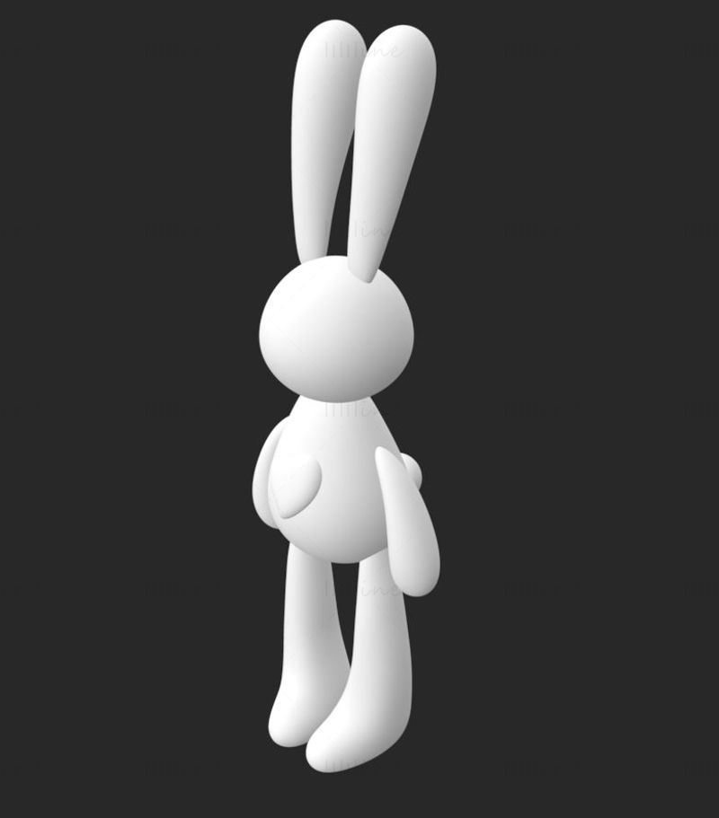 バニーウサギ 3D プリントモデル STL