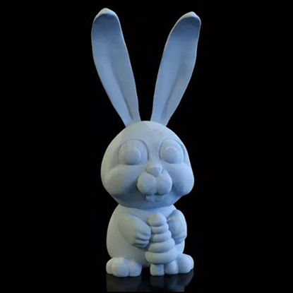 Bunny with his carrot 3d print model