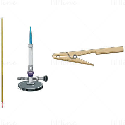 Bunsen burner vector