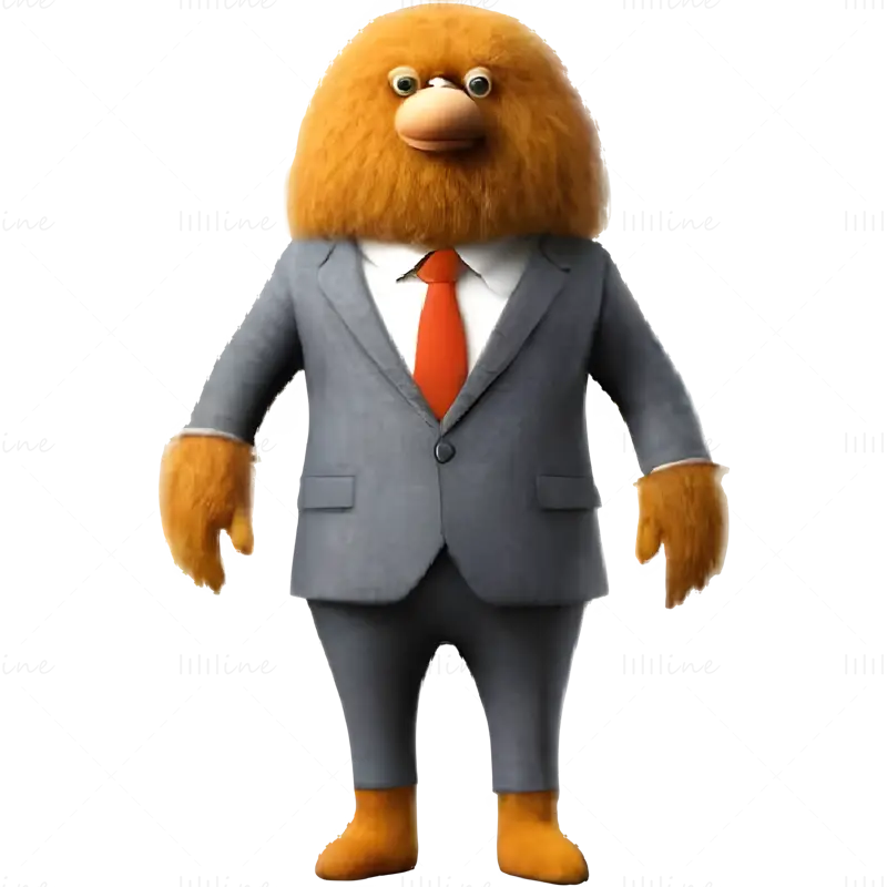 Business Buddies - Conjunto de modelos de impresión 3D de personajes de animales profesionales