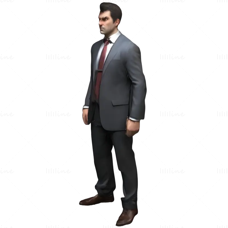 Business Professional Character 3D Print Model Pack