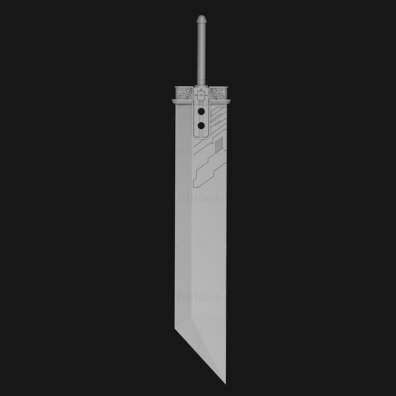 Modelo de impresión 3D de la espada Buster