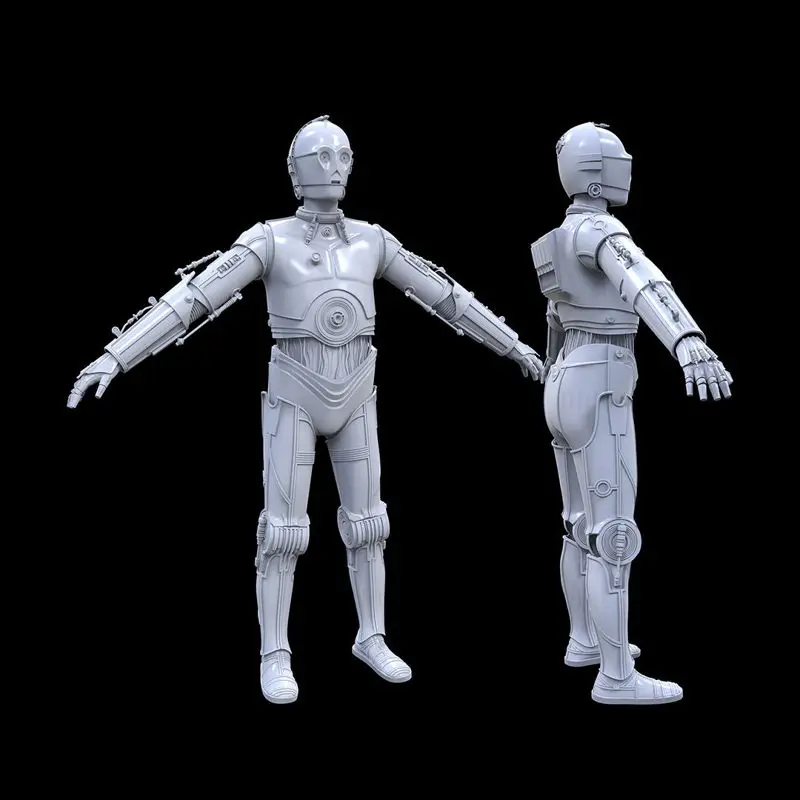 C-3PO The Empire Strikes Back ESB Full Body Armour öltöny 3D Print Model STL Files