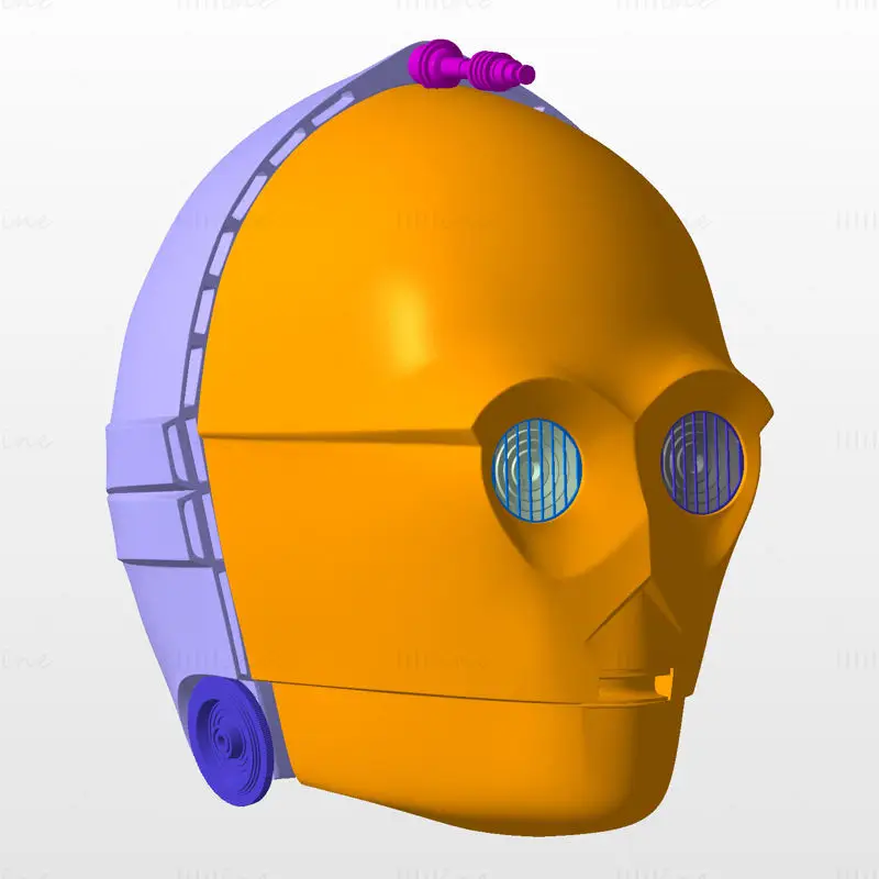 C-3PO 帝国反击战 ESB 全身护甲套装 3D 打印模型 STL 文件