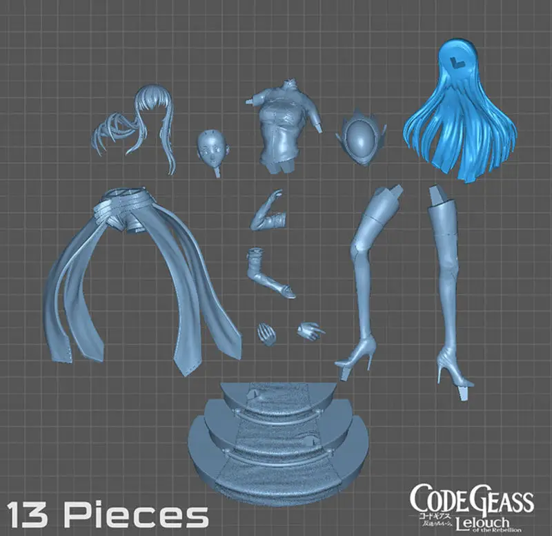 C.C. - Code Geass 3D Print Model STL