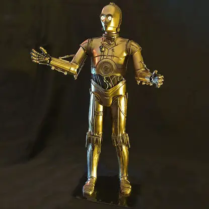 Postavy C3PO 3D tiskový model STL