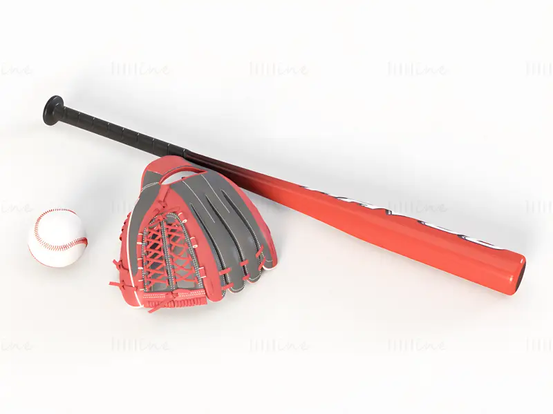 Baseball sports equipment C4D model