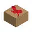 Cake box dieline vector