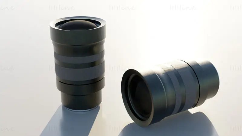 Camera Lens 3D Model