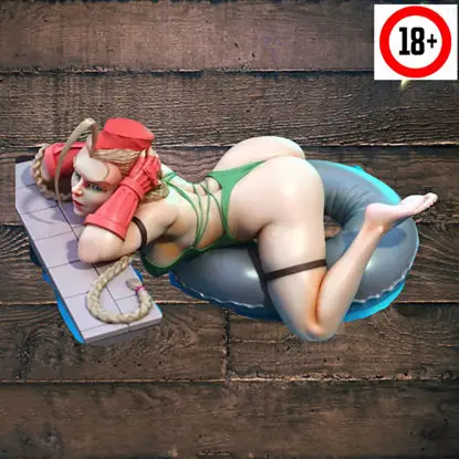 Cammy Street Fighter Sexy figur 3D-utskrift Modell STL