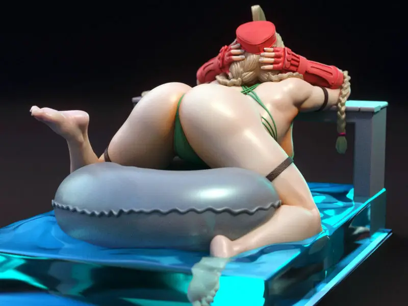 Cammy Street Fighter szexi figura 3D nyomtatási modell STL