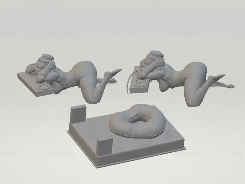 Cammy Street Fighter Figura sexy Modelo de impresión 3D STL
