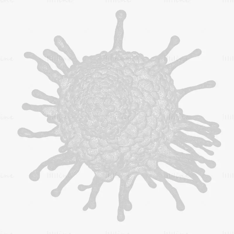 3D-modell av kreftcelletumor