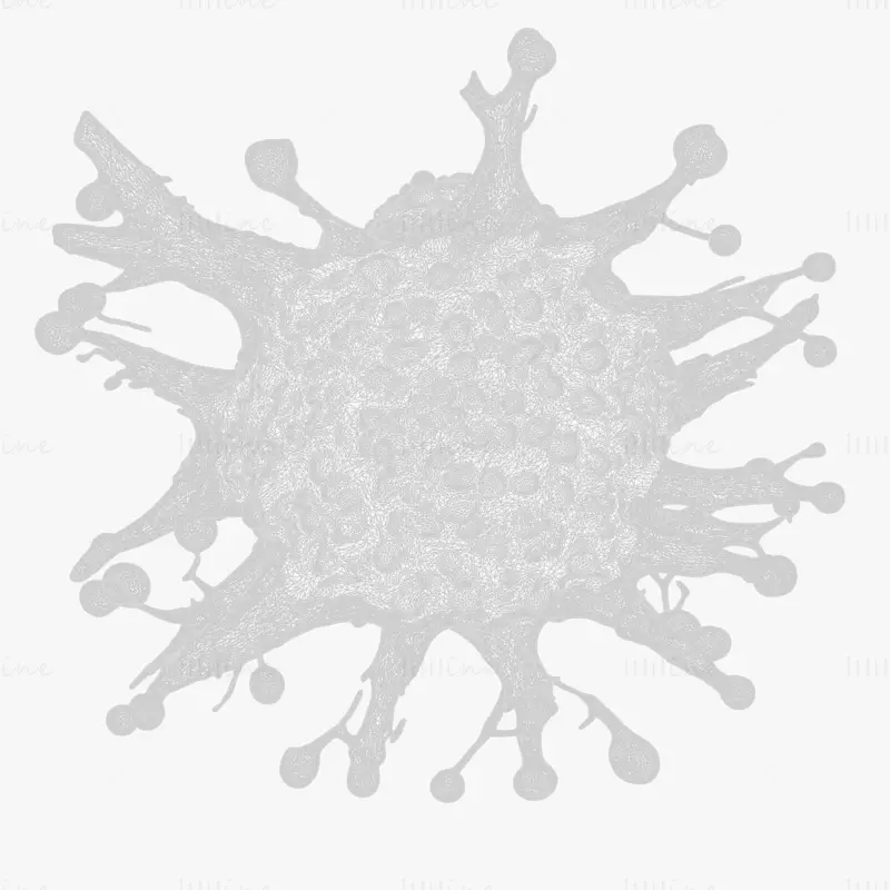 Cancer Cell Tumor HD 3D Model
