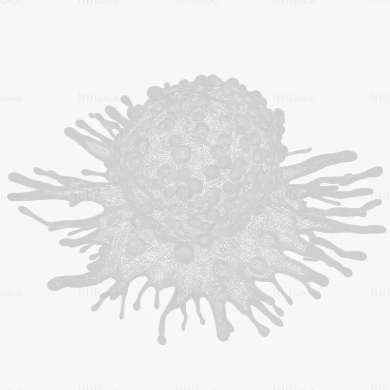 Medisinsk 3D-modell av kreftcelletumor