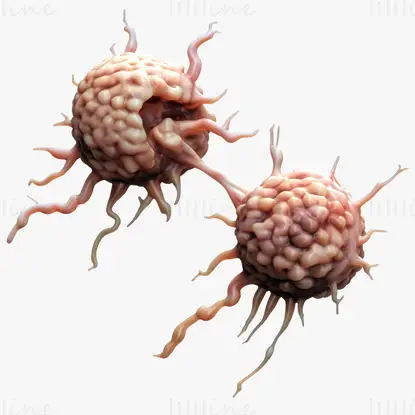 Krebszelltumor-Medizinwissenschaft 3D-Modell