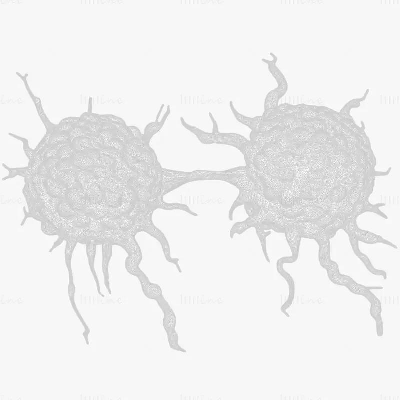 Cancer Cell Tumor Medical Science 3D Model