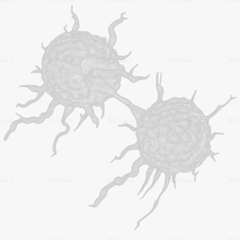 Cancer Cell Tumor Medical Science 3D Model